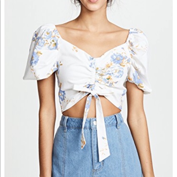 Wayf Tops - WAYF floral crop top